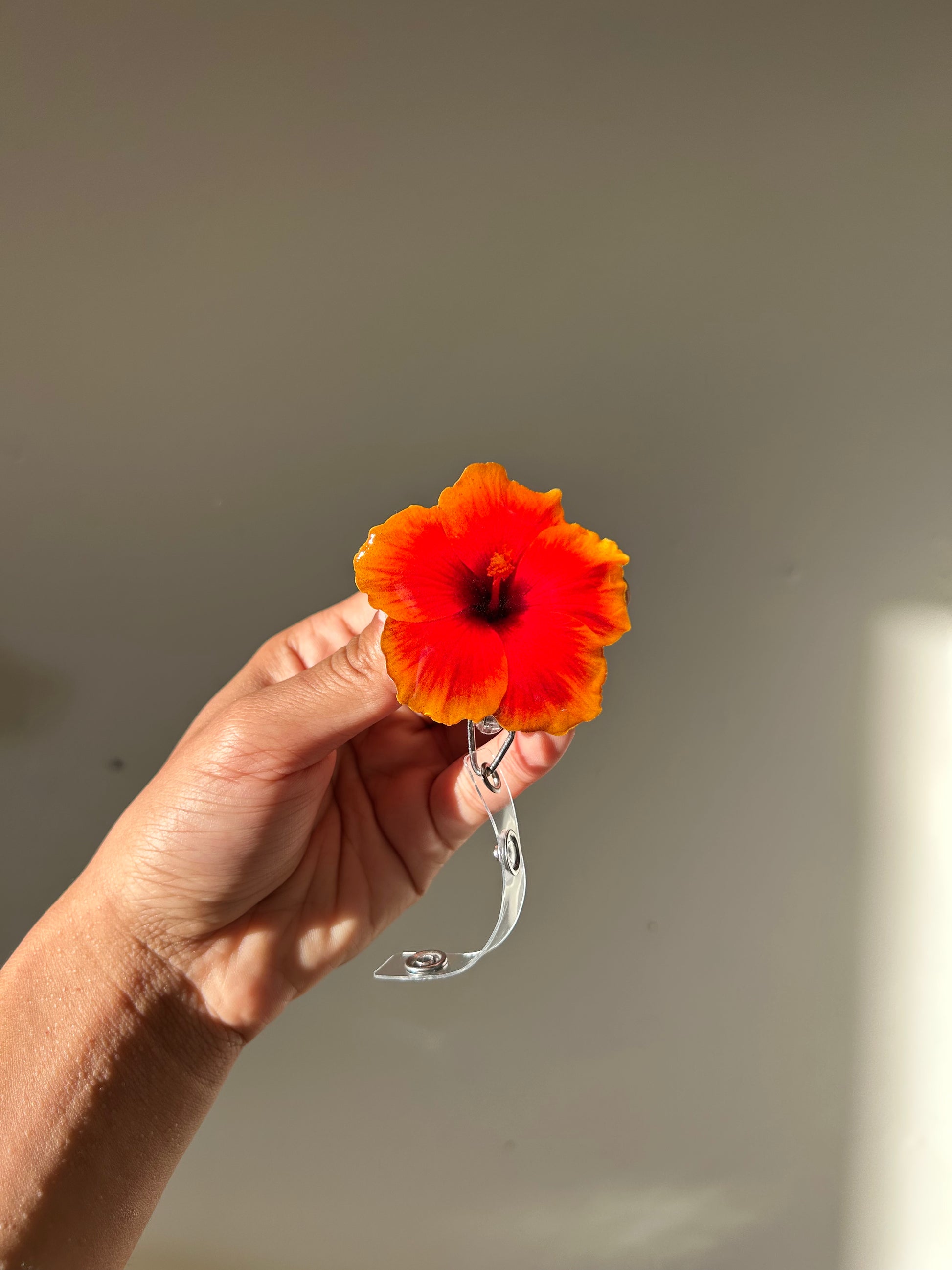 Sunrise Hibiscus Badge Reel