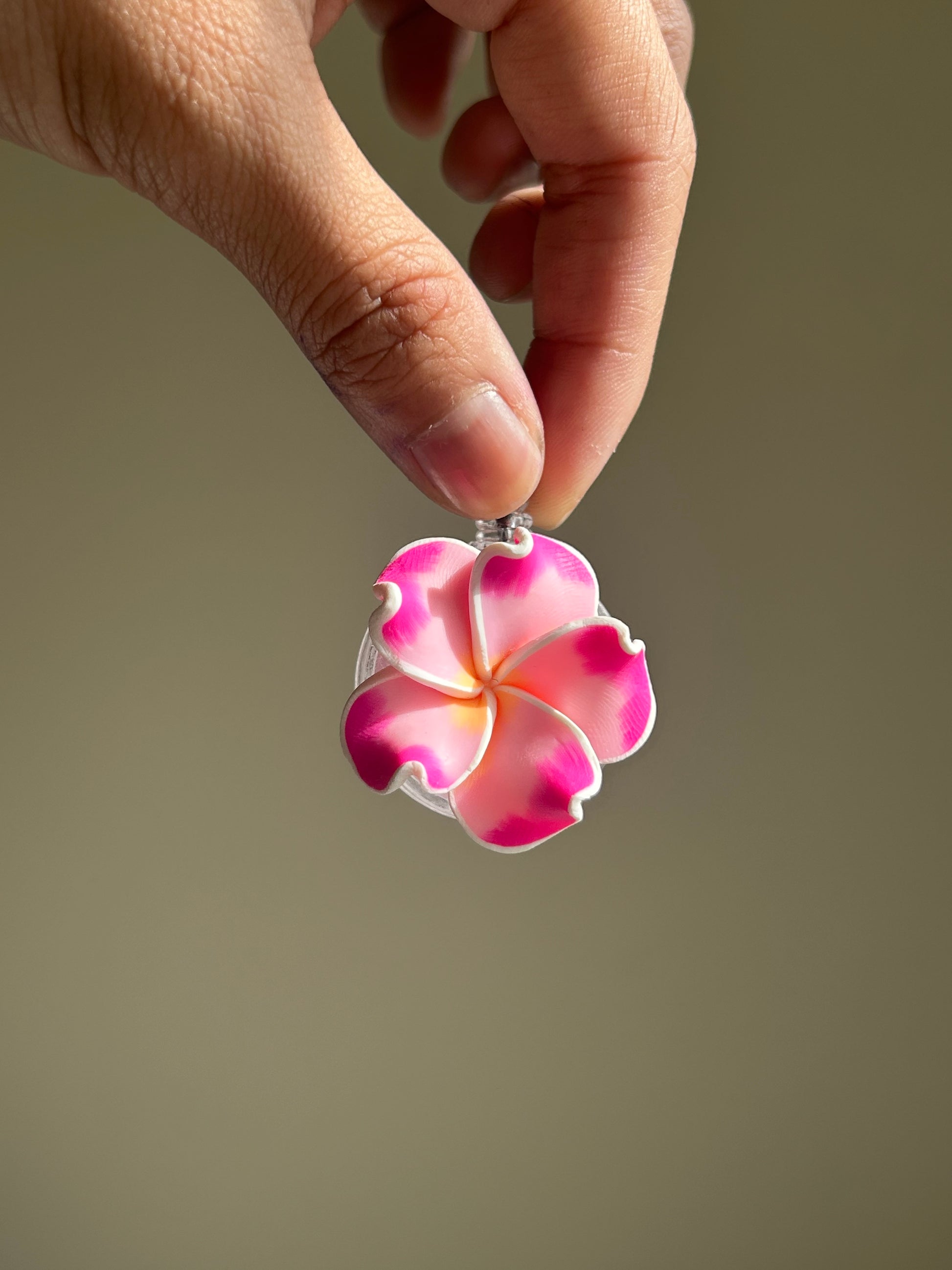Pink + Lavender Hibiscus Badge Reel
