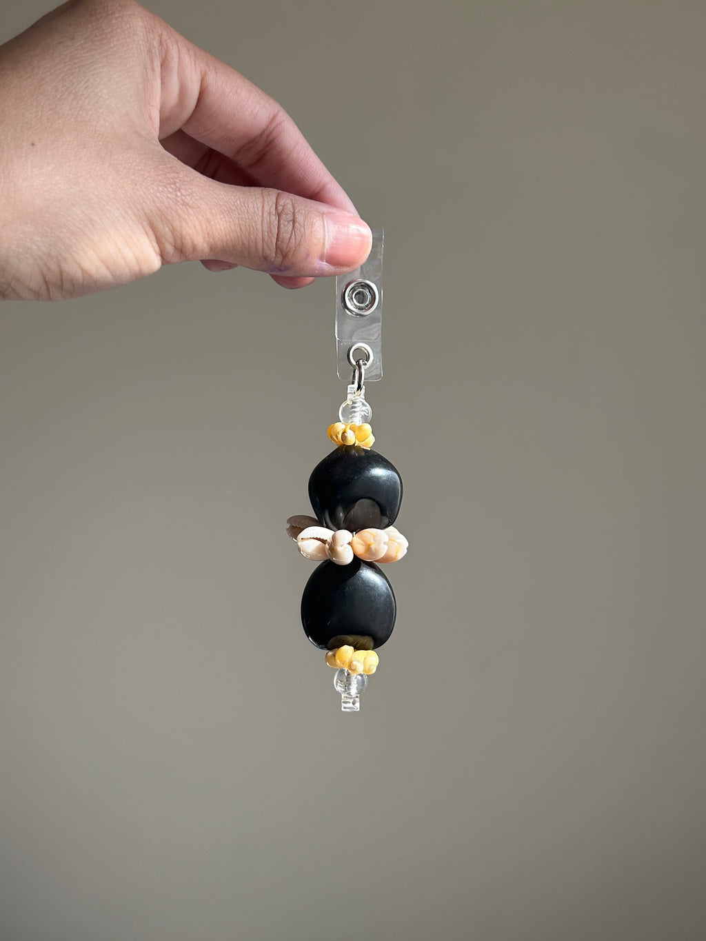Plumeria Badge Reel Lei - Blue